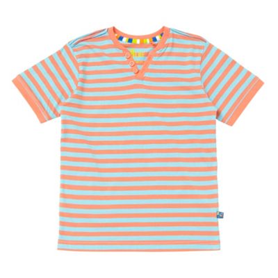 bluezoo Boys orange notch neck t-shirt