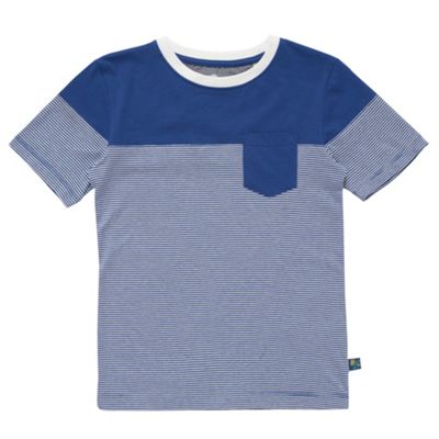 Boys blue striped t-shirt