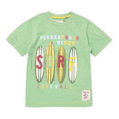 Mantaray Boys green surf board t-shirt