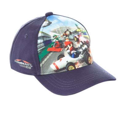 Boys navy Mario baseball cap
