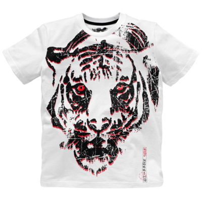 White tiger printed t-shirt