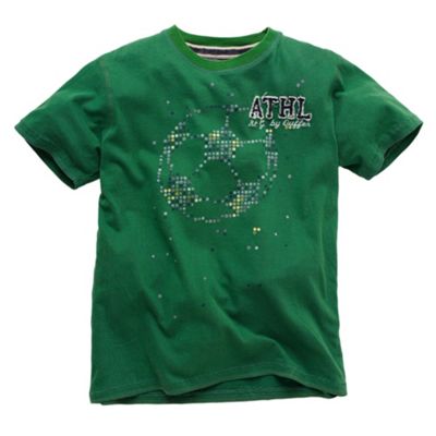 Green football t-shirt