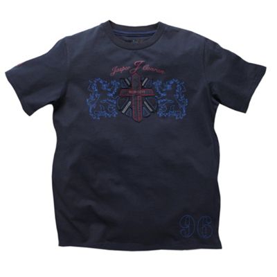 Navy crest t-shirt