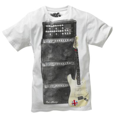 White guitar t-shirt