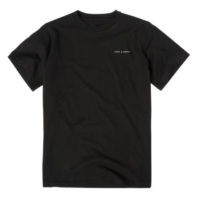 Black plain crew neck t-shirt