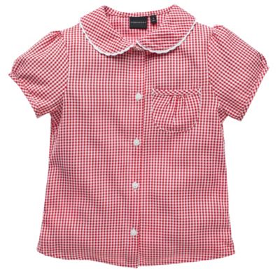 Red gingham blouse
