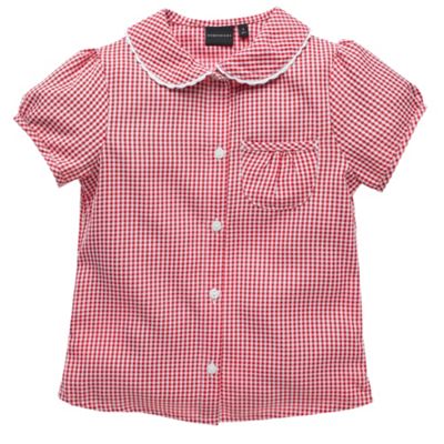 Debenhams Red gingham blouse