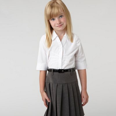 Debenhams Girls white school blouse