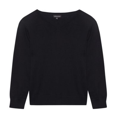 Navy unisex vneck school uniform jumper                                                                                         