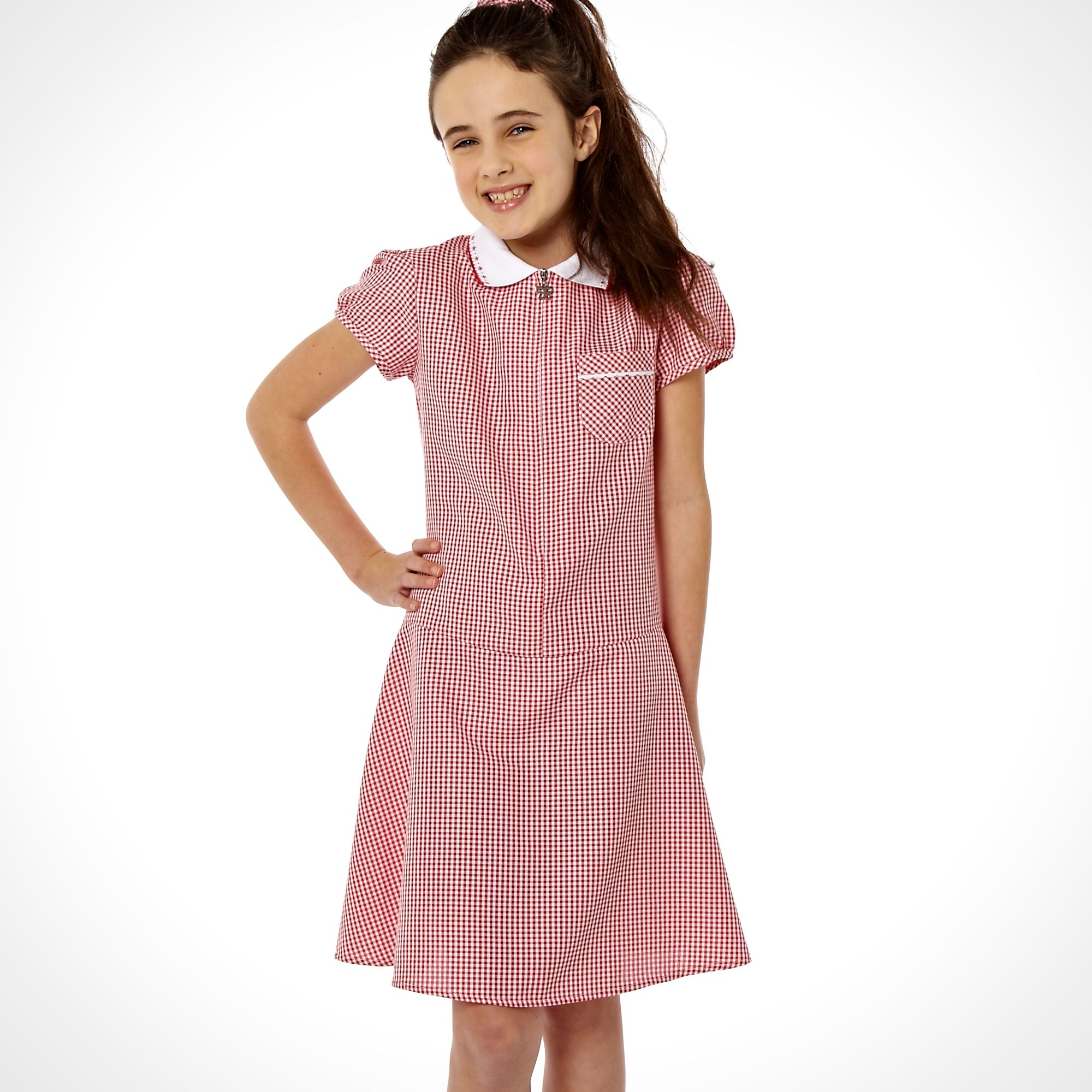 Details about Debenhams Girl's Red Summer School Uniform Dress