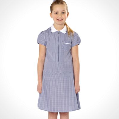 Debenhams Online Exclusive - Girl's navy summer school uniform dress ...