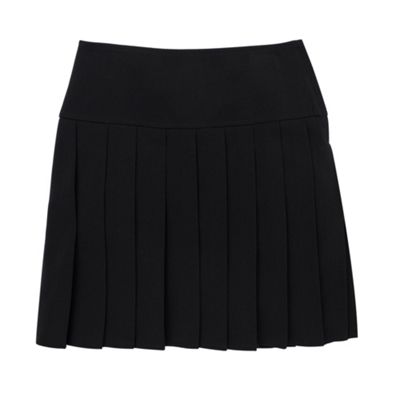 Black fashion kilt skirt