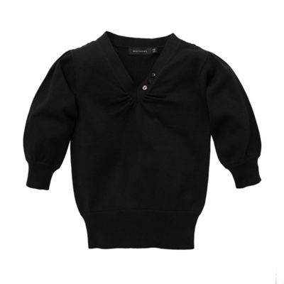 Girls black fashion jumper
