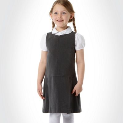 Debenhams Girl's grey school uniform pinafore dress- at Debenhams