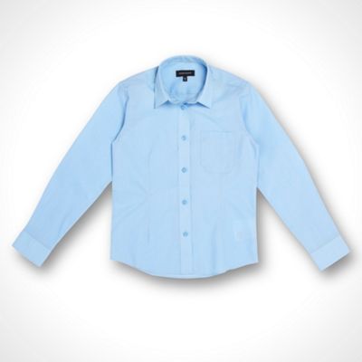 Girls pack of two blue school blouses