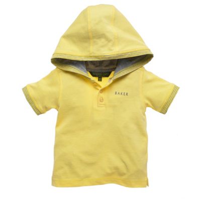 Baker by Ted Baker Yellow hooded t-shirt