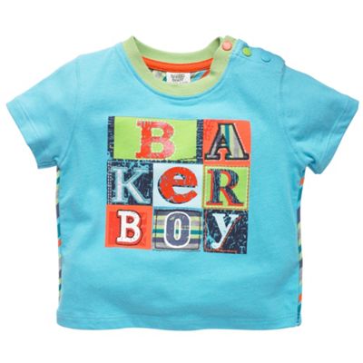 Turquoise Baker block t-shirt