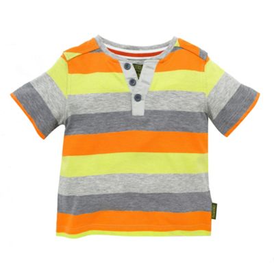 Baker by Ted Baker Orange striped v-neck t-shirt