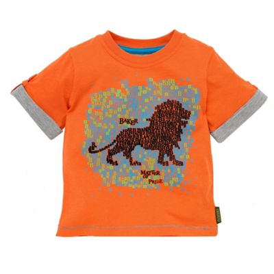 Baker by Ted Baker Orange lion t-shirt