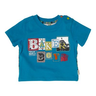Baker by Ted Baker Blue logo t-shirt