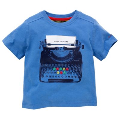 Baker by Ted Baker Blue Typewriter t-shirt
