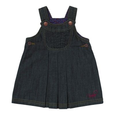 Blue pinafore dress
