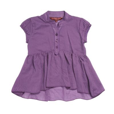 Purple woven blouse