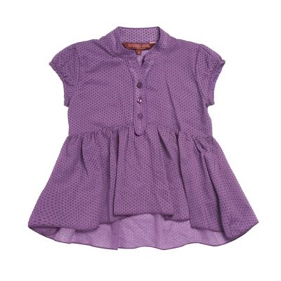 Purple woven blouse
