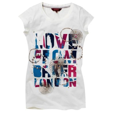 Baker by Ted Baker White Love t-shirt