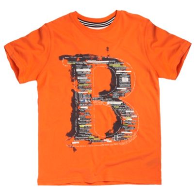 Dark orange graphic t-shirt