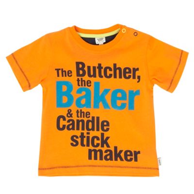 Babys orange nursery rhyme t-shirt