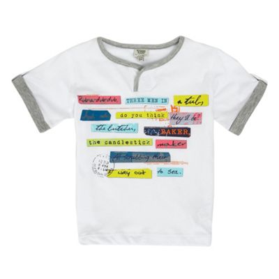 Babys white Rub a Dub t-shirt