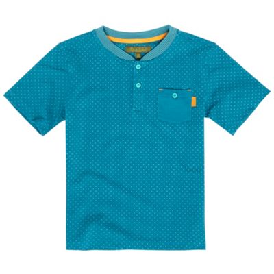 Turquoise spotted boys t-shirt