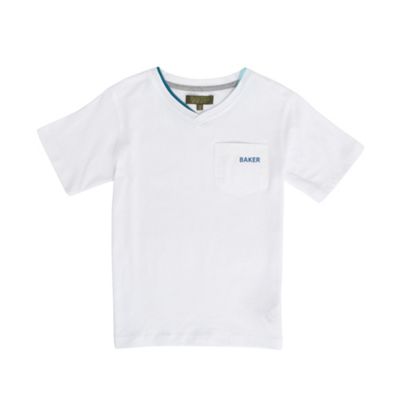 Baker by Ted Baker White single pocket boys t-shirt