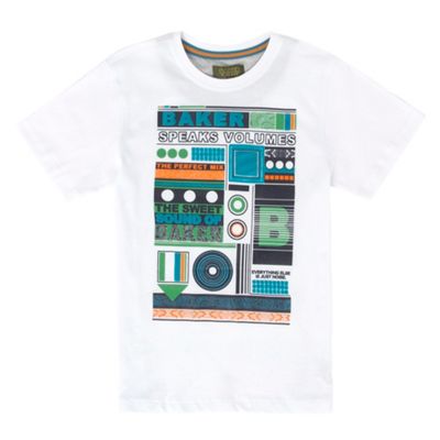 Baker by Ted Baker White Sound t-shirt