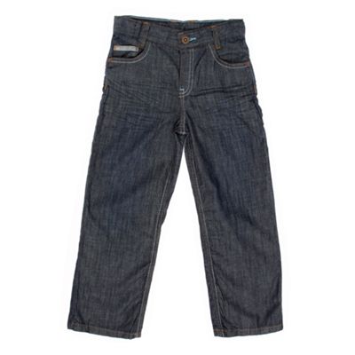 Boys blue stitch detail jeans