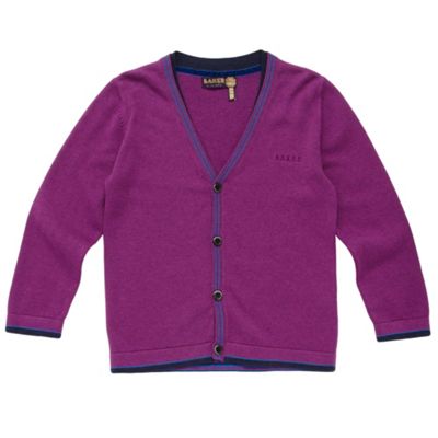 Boys Purple Cardigan
