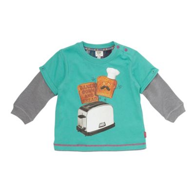 Baker by Ted Baker Babys green toast t-shirt