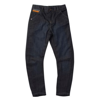 Boys dark blue twist jeans