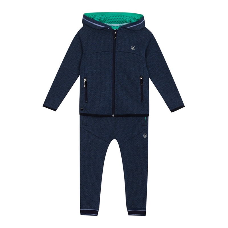 Baker by Ted Baker - Boys' Navy Textured Zip Through Hoodie And Jogging Bottoms Set Review