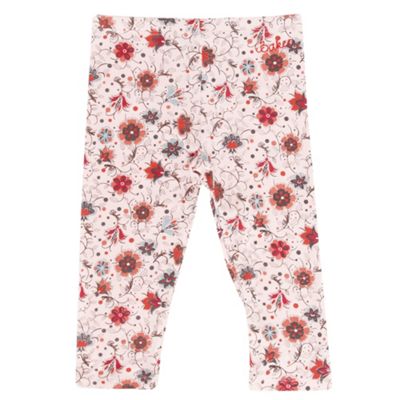 Babys Pink Flower Print Leggings