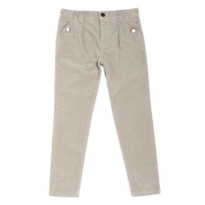 Girls Beige Corduroy Trousers