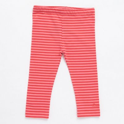 Babys Pink Striped Leggings