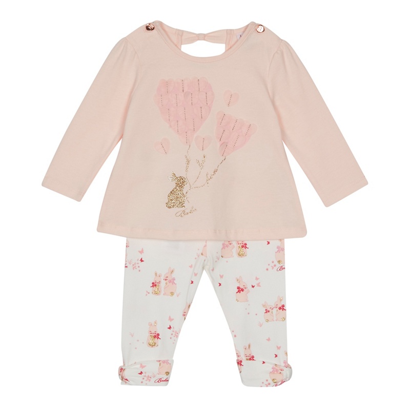 Baker by Ted Baker - Baby Girls' Light Pink Bunny Top And Leggings Set Review