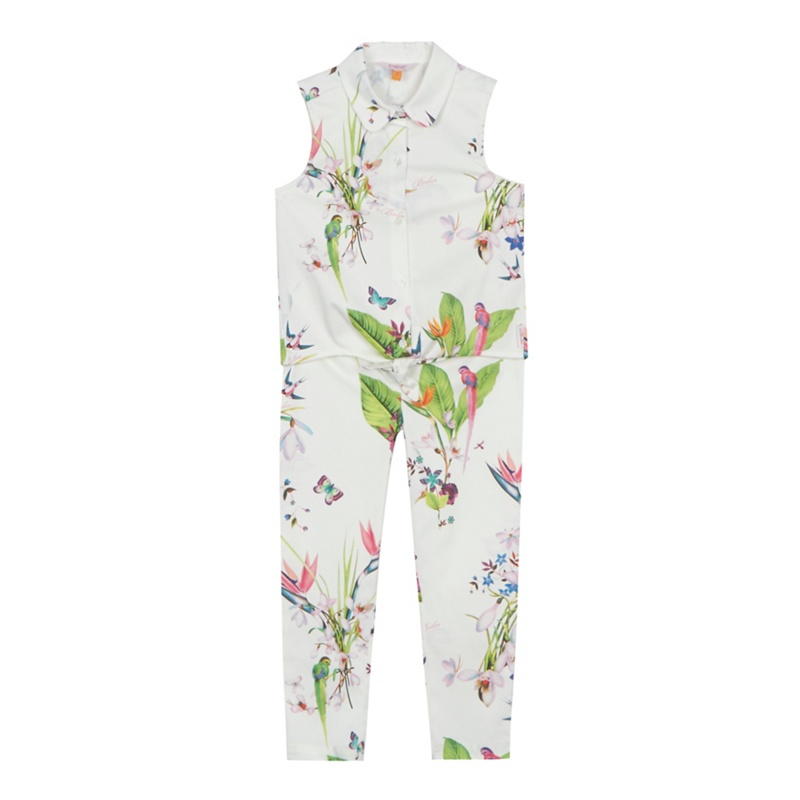 Baker by Ted Baker - 'Girls' White Floral Print Sleeveless Top And Trousers Set Review