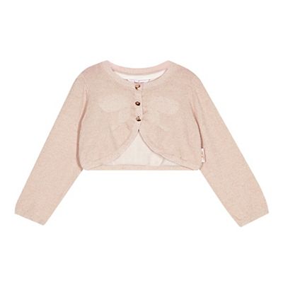Baker by Ted Baker - Babies pink metallic knit cover up