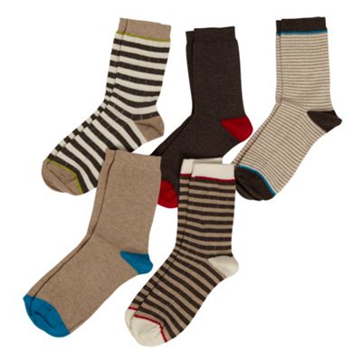 Boys Pack Of Five Socks