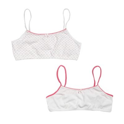 Pack of two heart crop tops