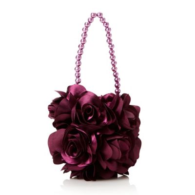 Girl's plum rosebud bag                                                                                                         