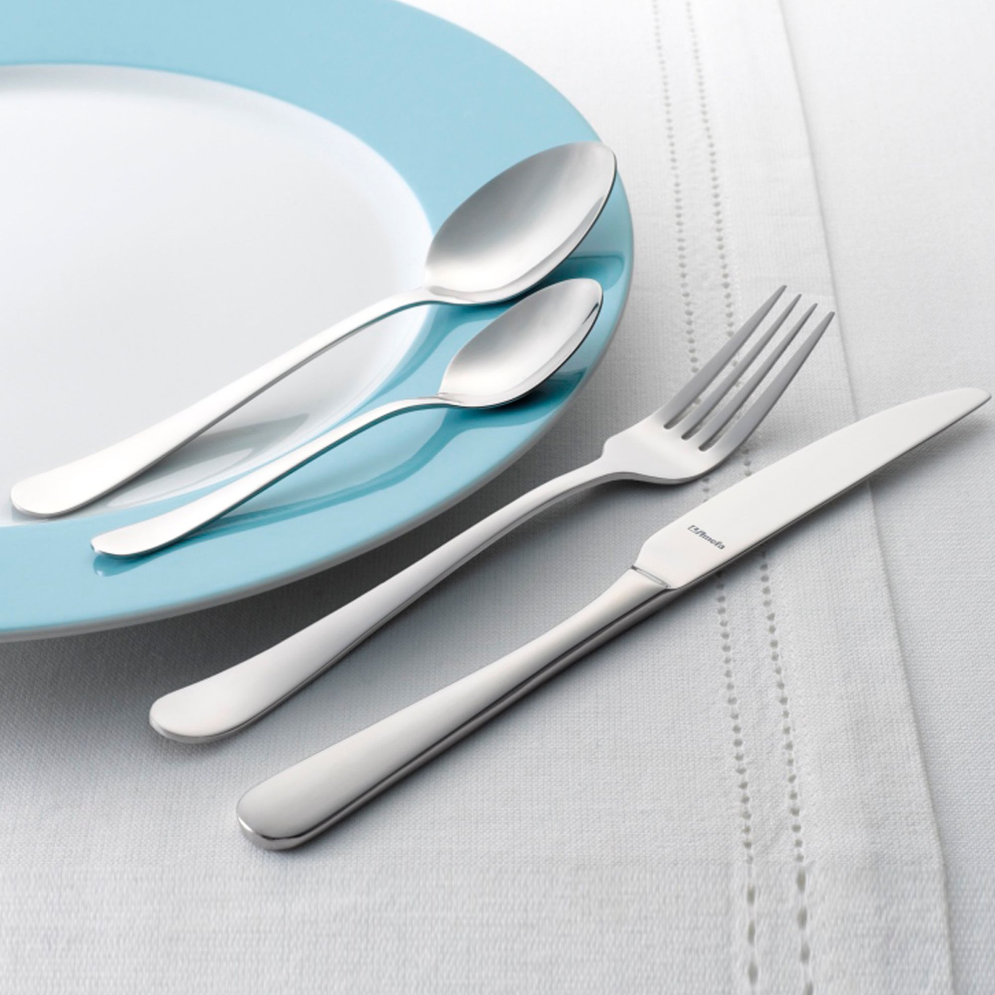 Amefa 'Austin' Silver Monogram 40-Piece Cutlery Set